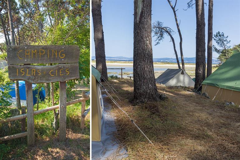 Übernachten auf dem Campingplatz Islas Cíes