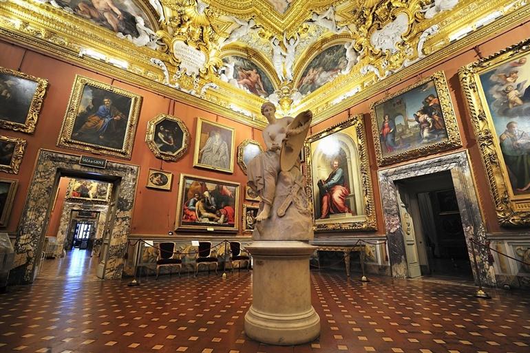 Palazzo Pitti in den Boboli-Gärten in Florenz