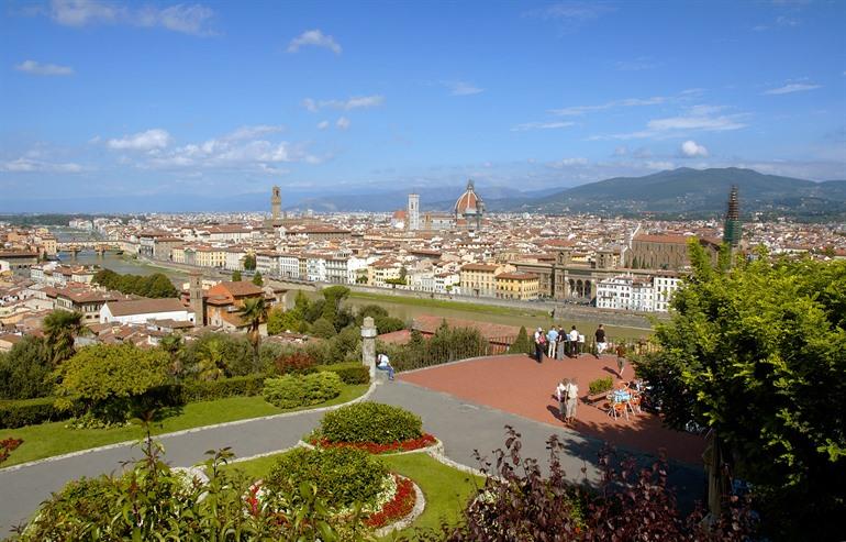 Panoramablick über Florenz vom Piazzale Michelangelo