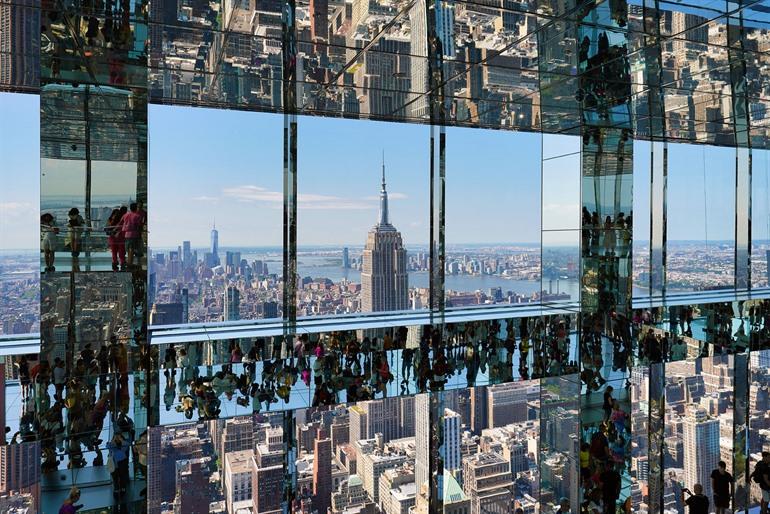 Panoramablick auf New York City