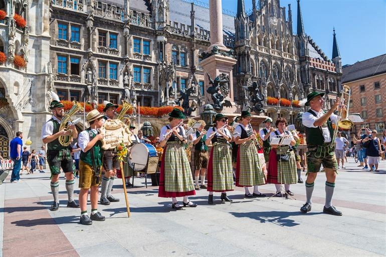 Umzug auf dem Oktoberfest in München