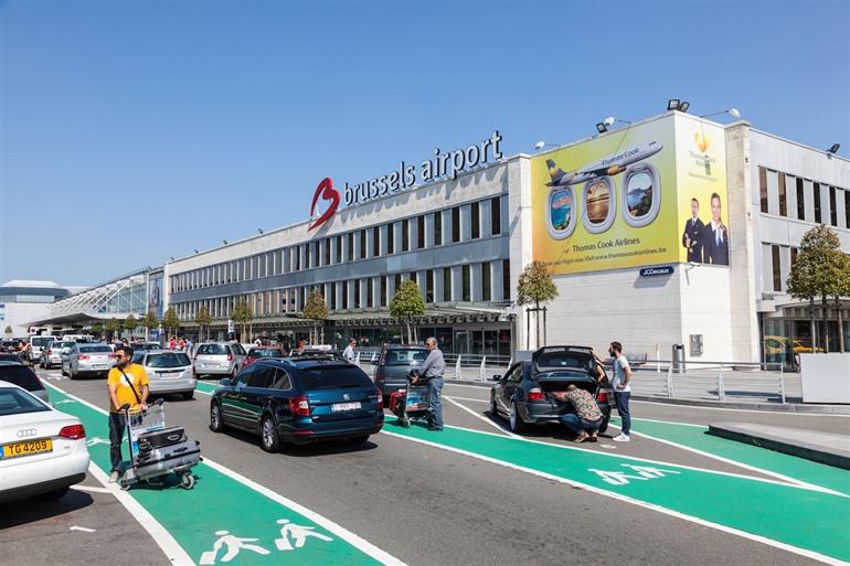 Parkplatz am Flughafen Brüssel