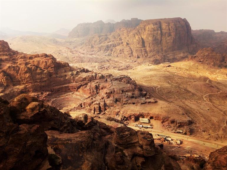 Petra vom Al-Khubta-Weg aus, Jordanien