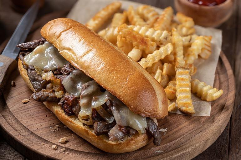Philly Cheesesteak, amerikanische Küche