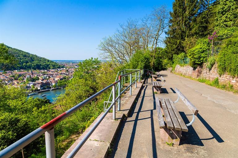 Philosophenweg in Heidelberg, Deutschland