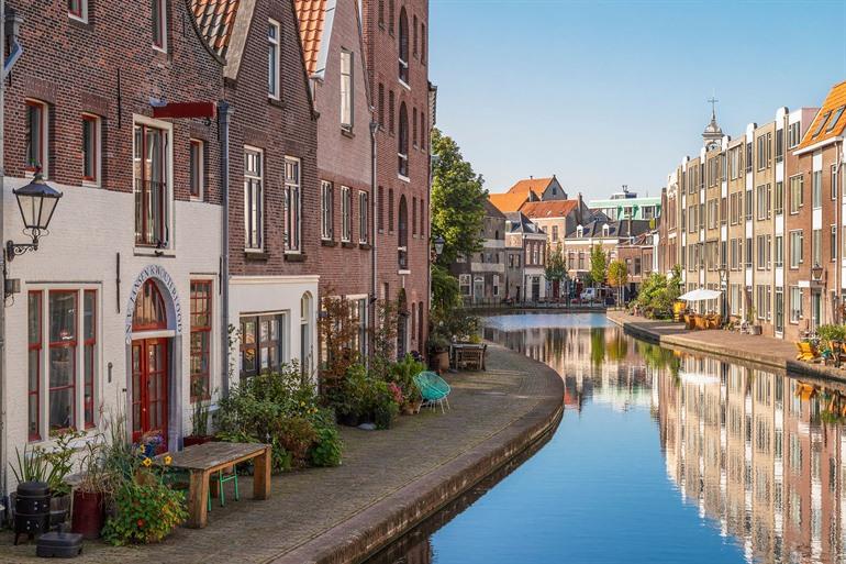 Malerische Grachten von Schiedam