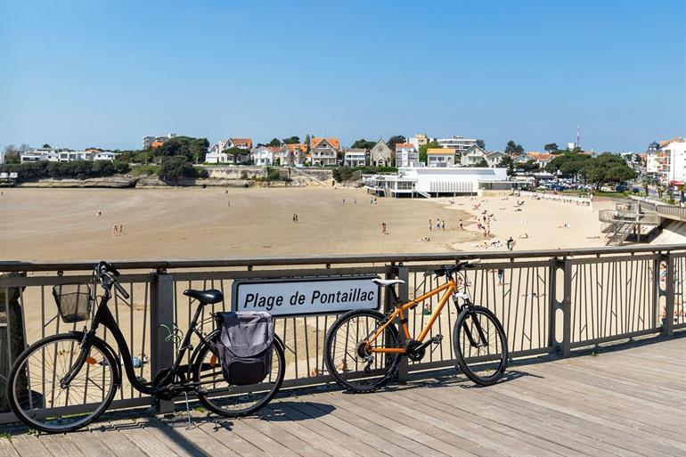 Pontaillac-Strand bei Royan, Charente-Maritime