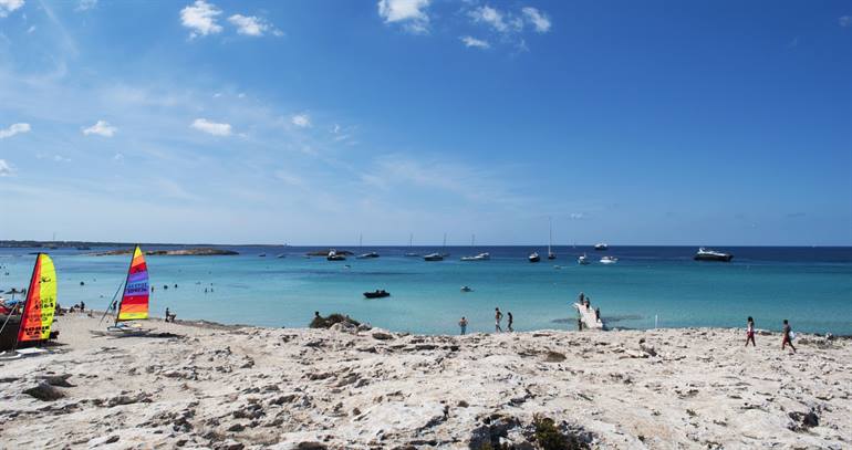 Strand von Ses Illetes auf Formentera