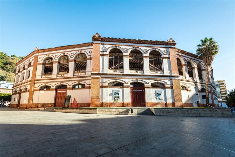 Stierkampfarena in Málaga, Andalusien