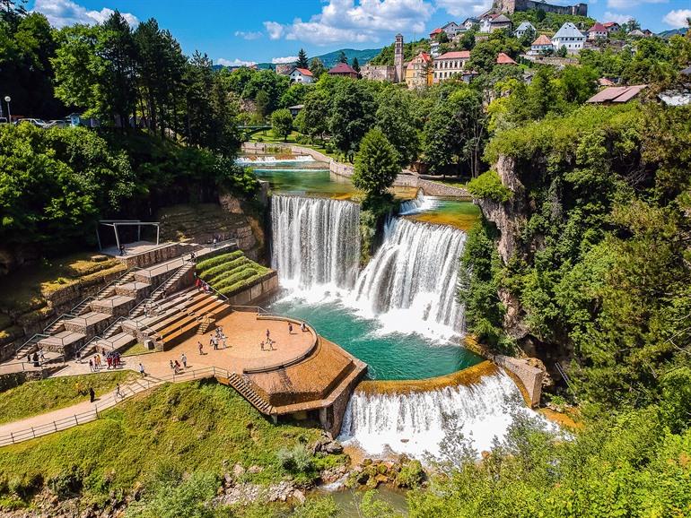Pliva-Wasserfälle in Jajce