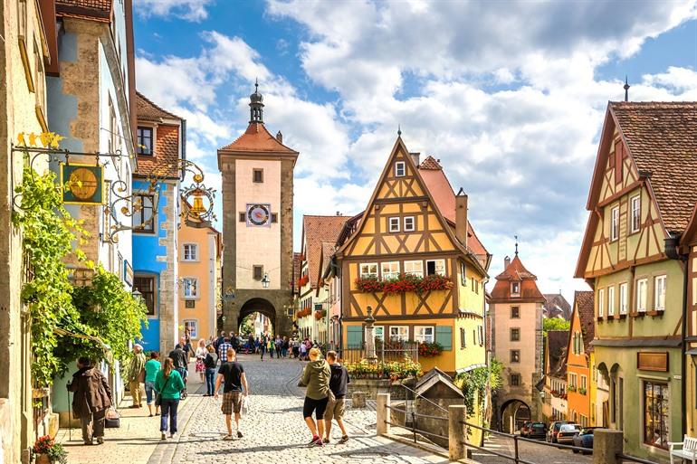 Plönlein, der bekannteste Punkt in Rothenburg ob der Tauber