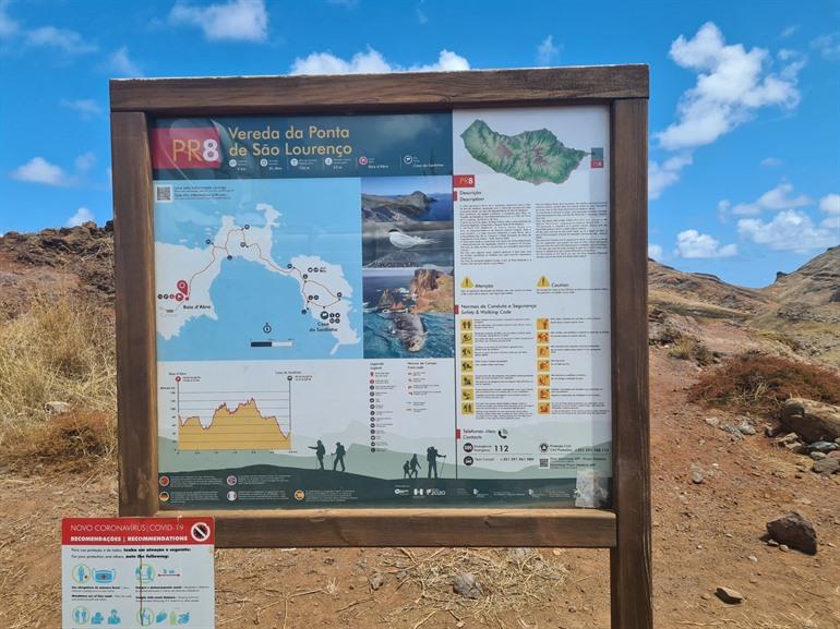 Wanderung Ponta de São Lourenço PR8 auf Madeira
