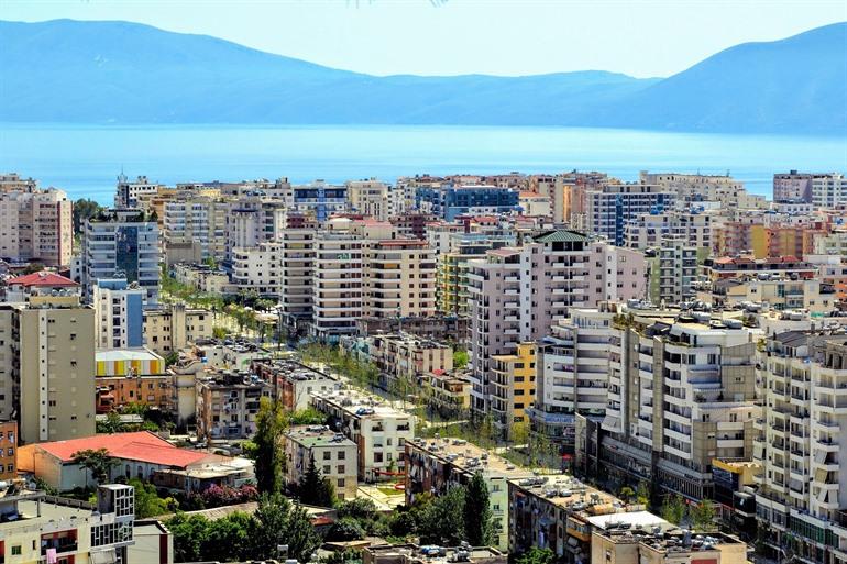 Beliebter Badeort Vlorë in Albanien