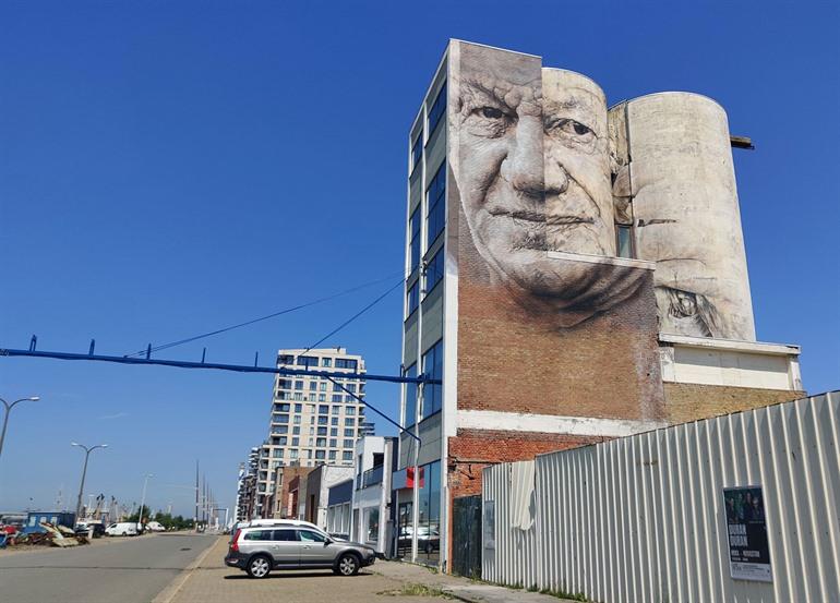Porträt eines Fischers von Guido van Helten, Ostende