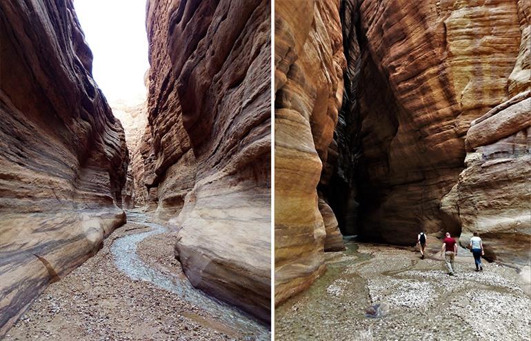 Wunderschöner Felsenkessel Wadi Numeira, Jordanien