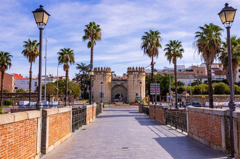 Puerta de Palmas von der Brücke aus