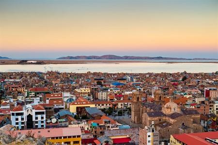 Puno am Titicacasee in Peru