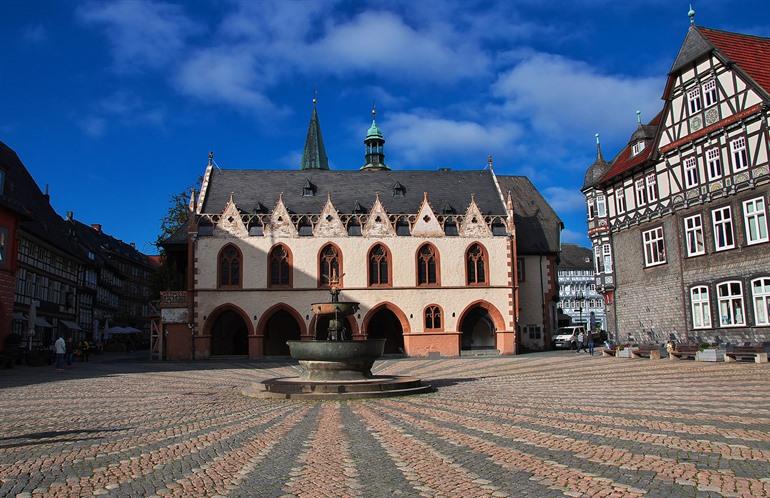 Rathaus von Goslar auf dem Marktplatz, Harz