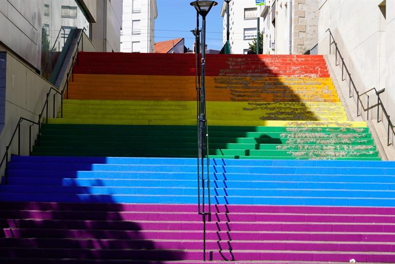 Regenbogenstufen in Nantes