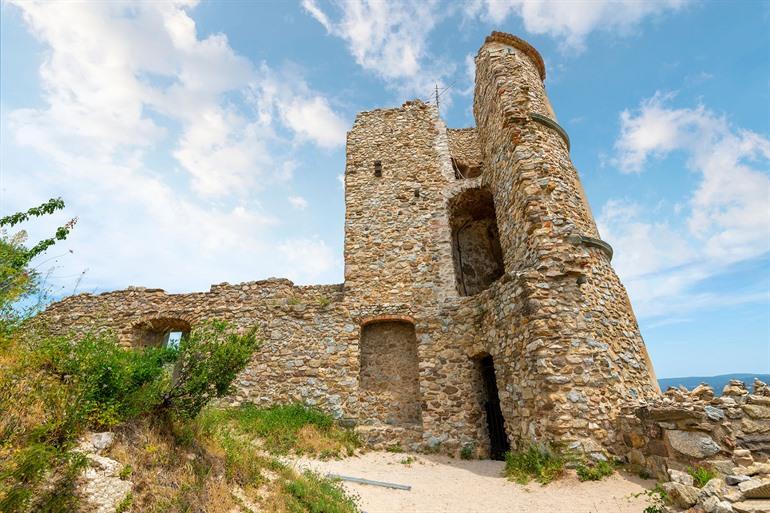 Reste der Burg von Grimaud, Côte d'Azur