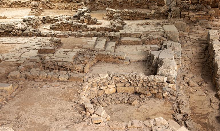 Überreste der minoischen Stadt Kydonia in Chania, Kreta