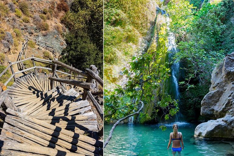 Richtis-Schlucht und Wasserfall auf Kreta