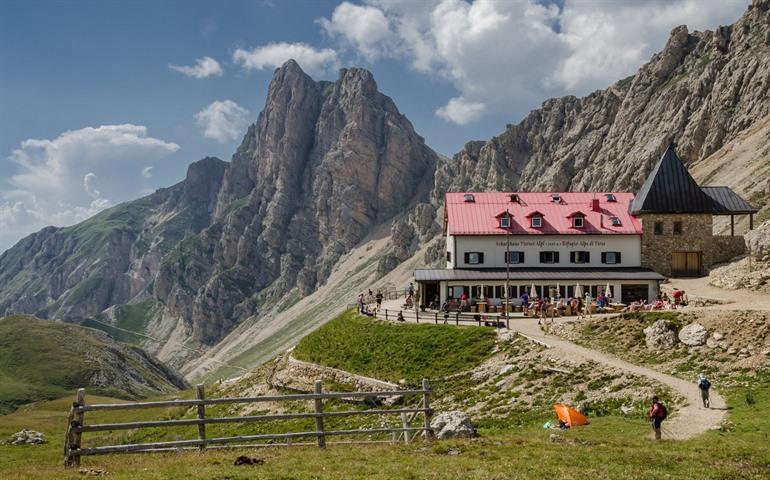 Alpe di Tires Hütte, Dolomiten