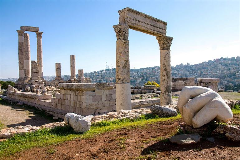 Römischer Tempel des Hercules in Amman, Jordanien