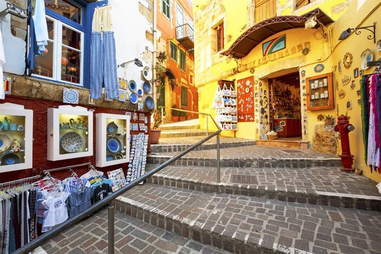 Romantische Treppen von Chania