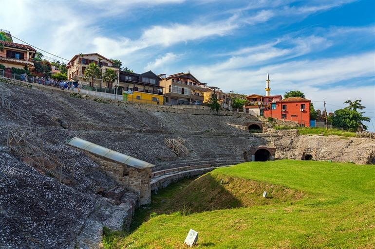 Römisches Amphitheater von Durrës, Albanien