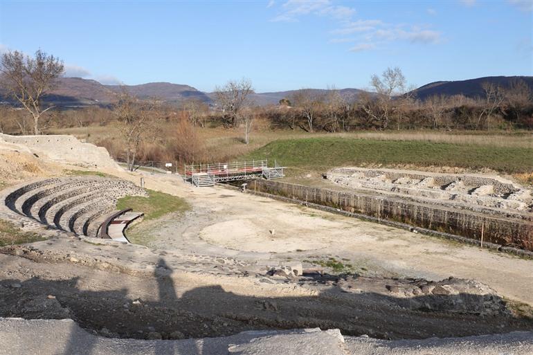 Römische Überreste in Alba-la-Romaine in der Ardèche