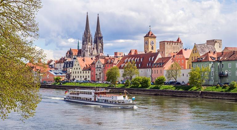 Bootstour auf der Donau in Regensburg