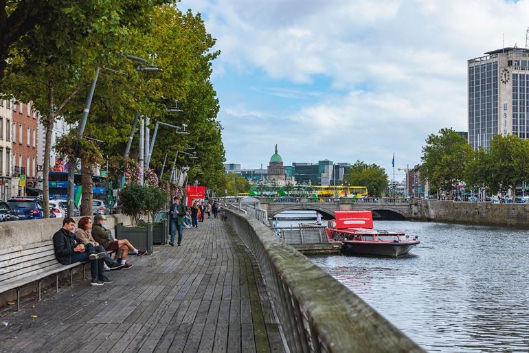 Bootstour auf dem Fluss Liffey in Dublin