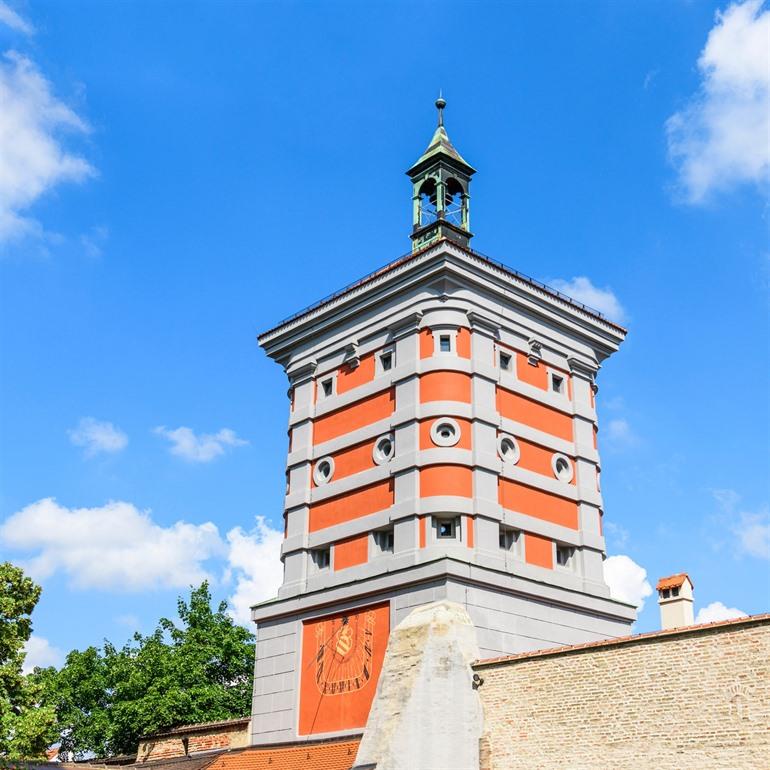 Rotes Tor in Augsburg, Deutschland
