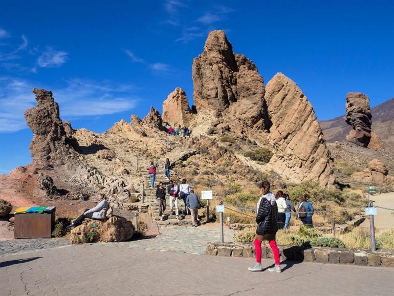 Felsformationen rund um Roques de García, Teneriffa