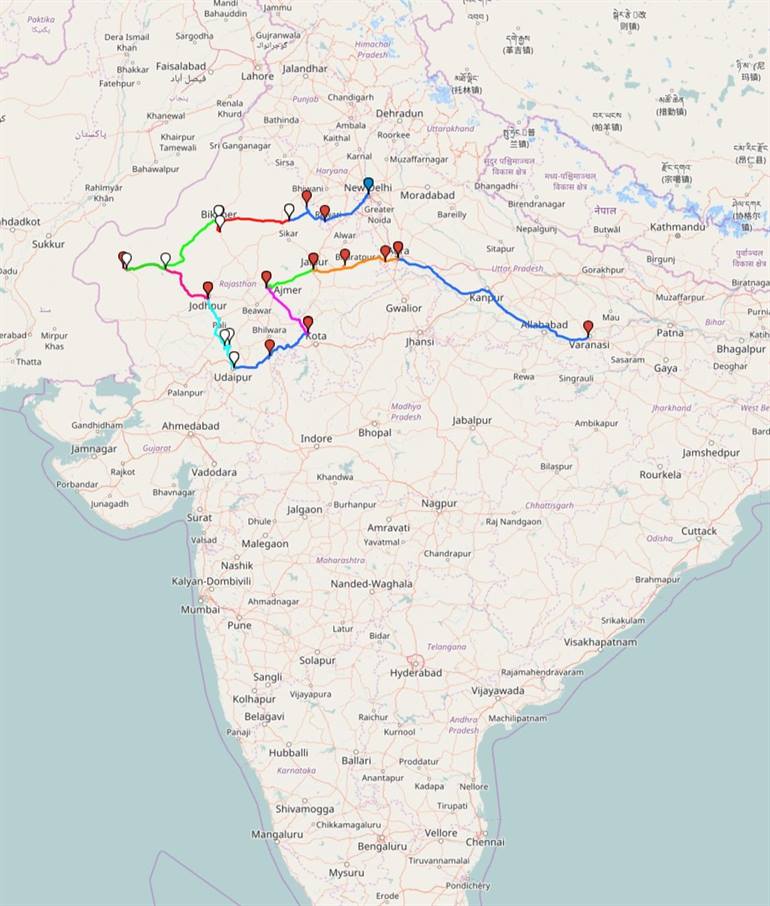 16-tägige Rundreise durch Rajasthan