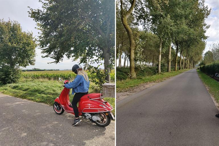 Vespa-Tour durch Brugge durch die flämische Polderregion
