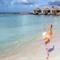 Rosa Flamingos auf Renaissance Island, Aruba
