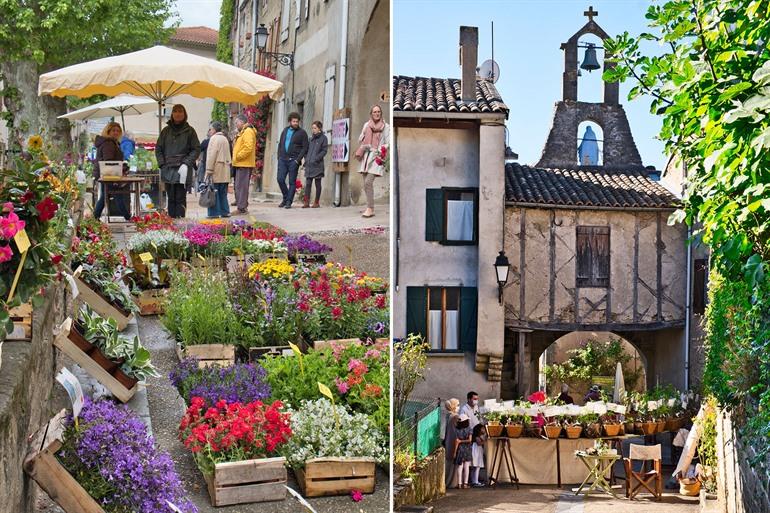 Himmlisches Dorf Camon in Frankreich