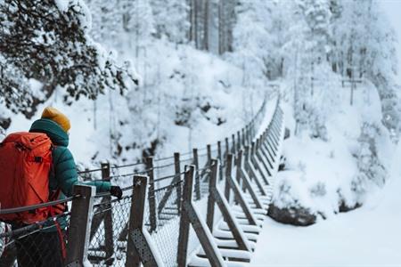 Ruka-Brücke in Finnisch-Lappland