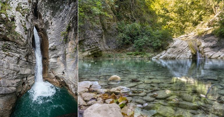 Besuch der Salinello-Schlucht, Abruzzen, Italien