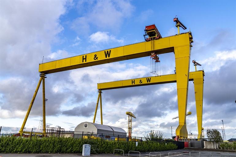 Samson- und Goliath-Hebekrane in Belfast, Nordirland