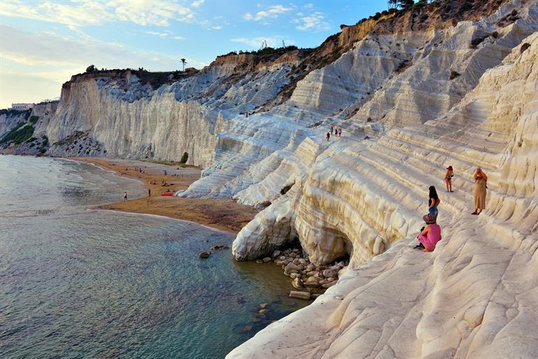 Scala dei Turchi, felsiger Strand, Sizilien