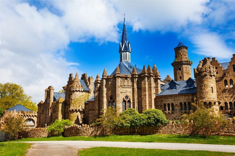 Schloss Löwenburg in Kassel, Deutschland