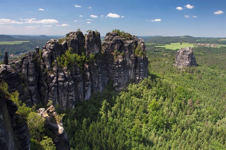 Schrammsteinaussicht im Elbsandsteingebirge