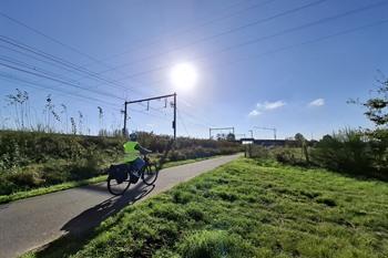 Stimmungsbilder der Fahrradroute von Gent nach Kortrijk (Richtung Waregem)