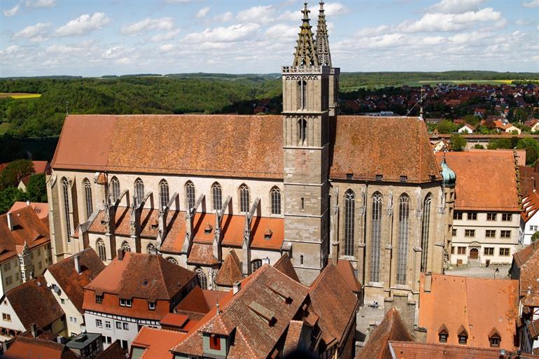 Sint-Franziskanerkirche in Rothenburg, Deutschland