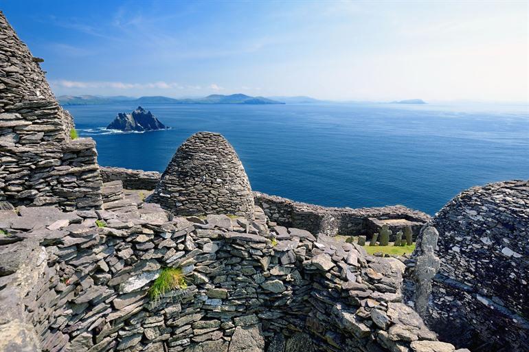 Skellig Michael, die größte Insel der Skellig-Inseln in Irland