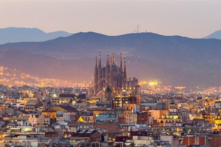 Skyline von Barcelona mit der Sagrada Família