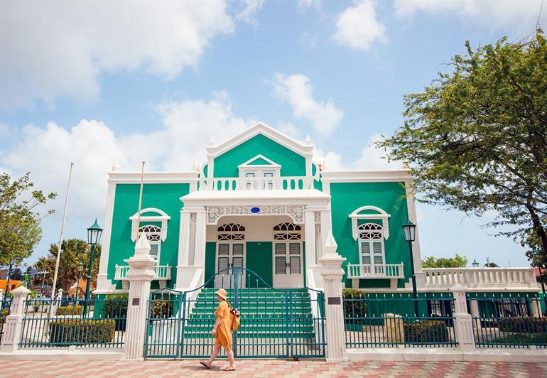 Rathaus in der Wilhelminastraat, Oranjestad, Aruba